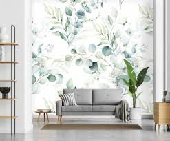 Mural Eucalyptus Watercolour
