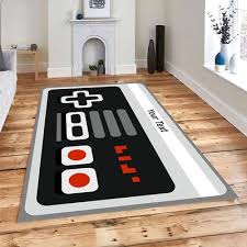 game consol rug area play room rug