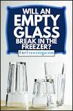 How long before glass breaks in freezer?