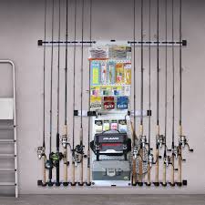 fishing rod and tackle storage rack