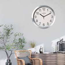 10 In Silver Og Wall Clocks