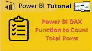 power bi countrows function tutorial to