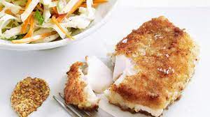 pan fried cod with slaw recipe food