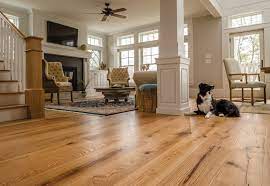 red oak wide plank hardwood flooring