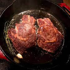 Look at a beef chuck/mock tender steak recipe as you would any recipe for tough meat. Chuck Eye Steak In My Paderno Sorry For Not Getting The Whole Pan Castiron