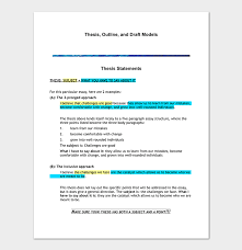 And that takes a lot of careful planning. Thesis Outline Template 11 Samples Examples