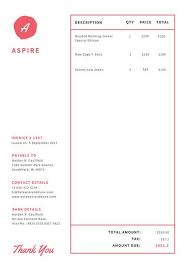Red Minimalist Commercial Invoice Templates By Canva