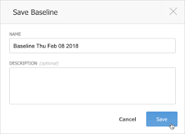 Save A Baseline And Snapshots In Gantt Mavenlink Support