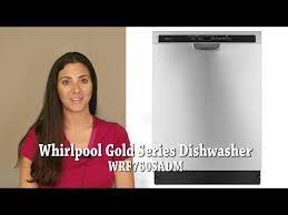 Monochromatic stainless steel whirlpool dishwasher with sensor c. Whirlpool Gold Series Dishwasher Wdf760sadm Youtube