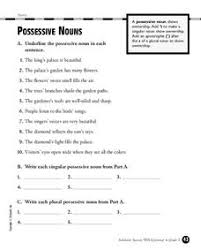 This is when something belongs to a single noun. Possessive Noun Lesson Plans Worksheets Lesson Planet