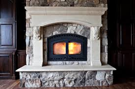 Custom Cast Stone Concrete Fireplace