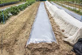 New Plastic Sheeting Weed Barrier In