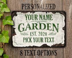 Custom Rustic Garden Sign Uk