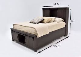 Scott Queen Size Storage Bed Dark