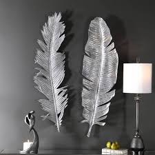 Uttermost Sparrow Silver Wall Decor S 2