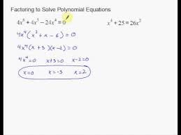 Solving Polynomial Equations By