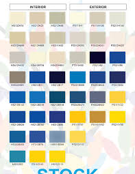 Protech Oxyplast Powder Coatings Color Charts