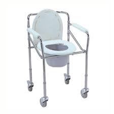 mobile folding shower commode chair