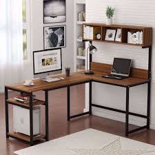 If you're still in two minds about computer corner table and are thinking about choosing a similar product, aliexpress is a great place to compare prices and sellers. Tribesigns L Shaped Desk With Hutch 68 Inches Corner Computer Desk Gaming Table Workstation With Storage Bookshelf For Home Office Dark Walnut Walmart Com Walmart Com
