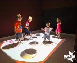 beam interactive floor game system