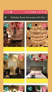 birthday room decoration for boyfriend