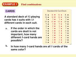 How many cards are in a standard deck. Ppt Example 1 Powerpoint Presentation Free Download Id 5998011
