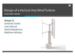 Ppt Design Of A Vertical Axis Wind Turbine Powerpoint