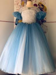 Light Blue Aqua Dress Pageant Prom Dress Girls Ball Gown Party Etsy