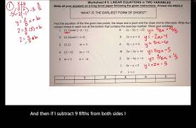 Linear Equations In Two Variables Write