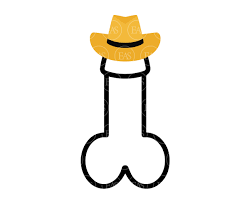 Penis Svg With Cowboy Hat Svg. Cut File for Cricut - Etsy