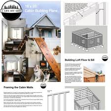 16x20 Tiny House Cabin Building Plans