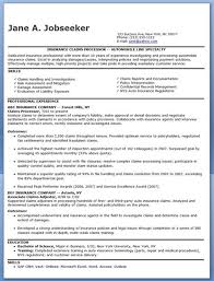 Insurance Claims Processor Resume Examples Resume Examples