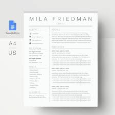 Free online cv builder with my best cv templates. Google Docs Resume Template Simple Resume Template Google Etsy