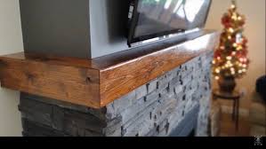 Contemporary Floating Mantel Faux Beam