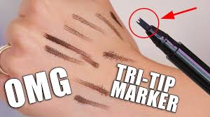 Ffleur карандаш tatoo brow microblading ink pen, оттенок black. Microblading Like Eyebrow Marker Omg Youtube
