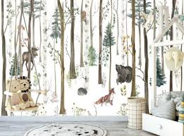Forest Animals Photo Wallpaper Kids