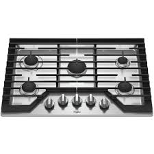 whirlpool 30 gas cooktop stainless