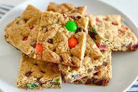 gluten free monster cookie bars recipe