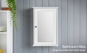 small white bathroom mirror cabinet