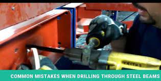 how to drill through steel beam 10