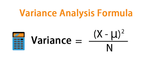 variance ysis formula calculation
