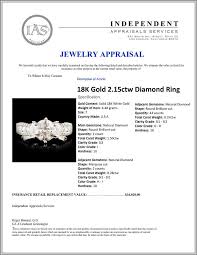 18k Gold 2 15ctw Diamond Ring