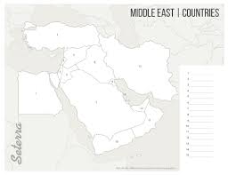 middle east countries printables seterra