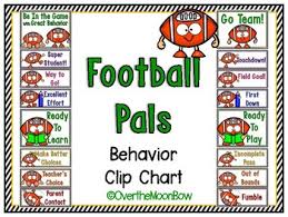 Football Pals Behavior Clip Chart