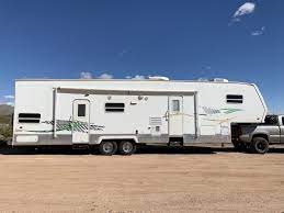 04 forest river 5th wheel toy hauler