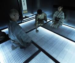 led tatami floors take us to tea