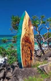 Surfboard Art Surf Wood Resin