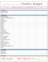 Free Monthly Budget Template Frugal Fanatic