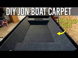 carpeting boat plywood deck for a jon