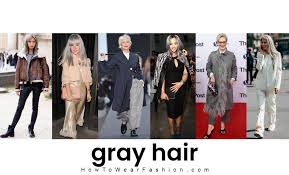 what to wear with gray hair howtowear